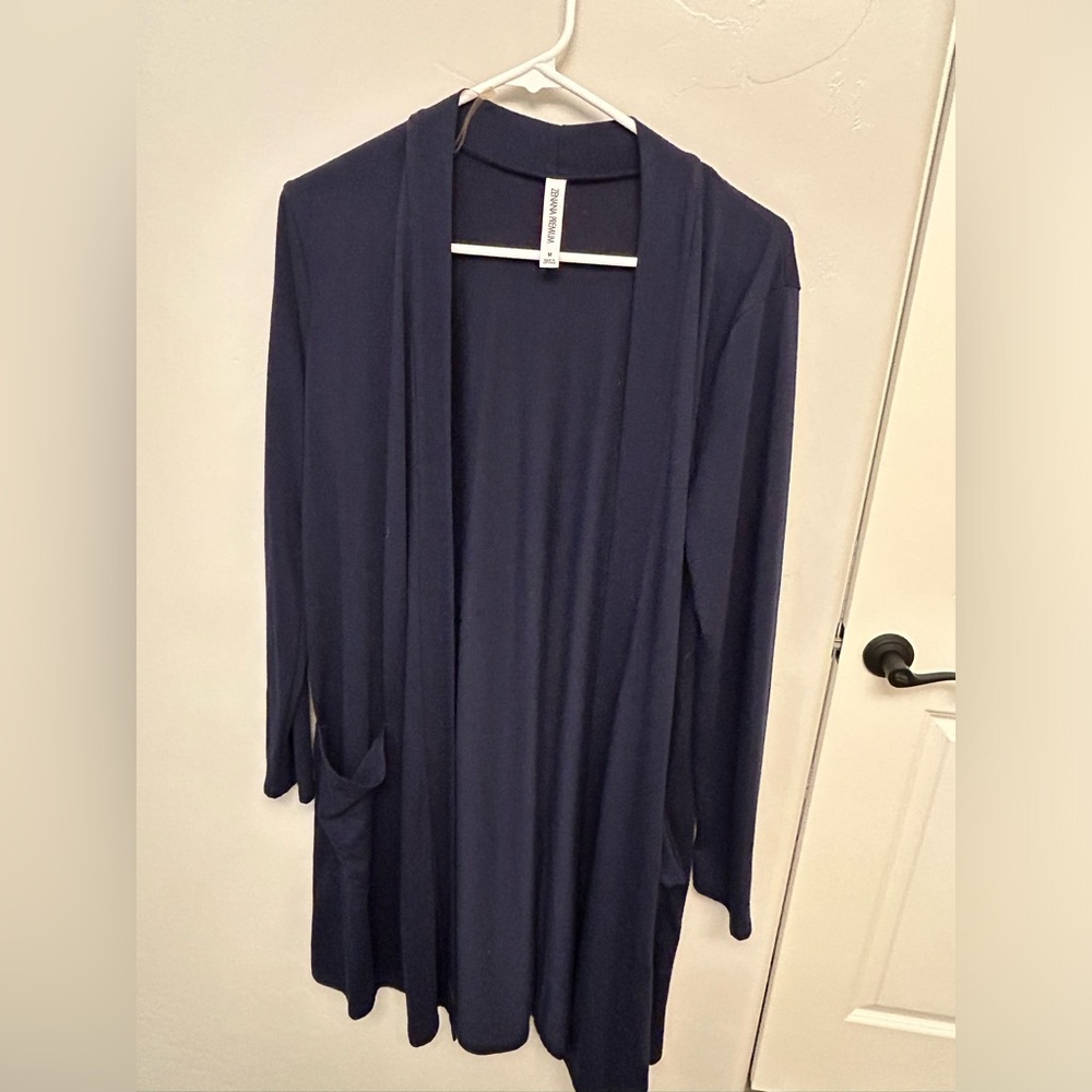 Navy Cardigan with Pockets